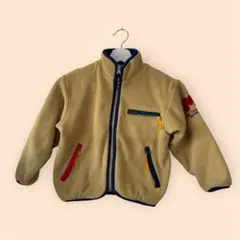ミキハウス　フリースジャケット 110センチ　ベージュ　くま