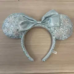 水色ミッキーマウス型カチューシャ