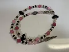 わんちゃんのキラキラビーズのワイヤーリードです。