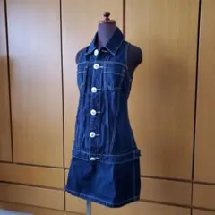 デニムワンピース ジャンパースカート