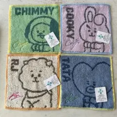 本日限界値下げ　BT21 キャラクターまめさタオルセット 4枚