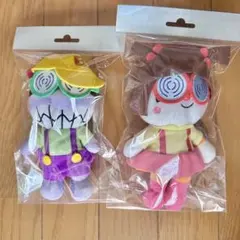 アンパンマン プリちぃビーンズ　ぬいぐるみ　ドキ子ちゃん＆ばい吉くん