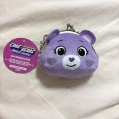 ケアベア　CARE BEARS フェイス　がま口　紫