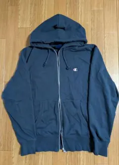 Champion ネイビー フルジップ パーカー