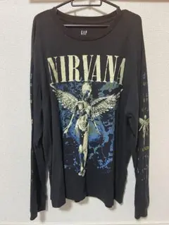 GAP×NIRVANA graphic print long tee sk8 - メルカリ
