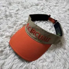 pw circulus オレンジ ベージュ バイザー レディース ゴルフウェア