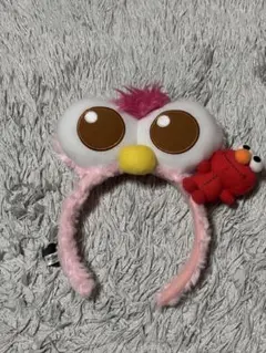エルモ ぬいぐるみ付きピンクカチューシャ