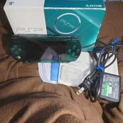 ソニー★箱付美品PSP-3000SG本体 グリーン★プレイステーションポータブル
