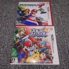 マリオカート7 大乱闘スマッシュブラザーズ 3DS ソフト2本セット