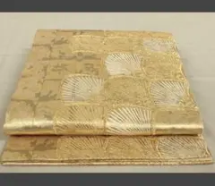 袋帯 名古屋帯 新品 未使用 六通 青海波 フォーマル 金糸 同梱割引します