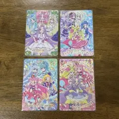 ◎映画 名探偵プリキュア！ キラキラカードグミ ホロレアカード4種 コンプ
