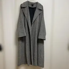 WORKS グレー ロングコート ベルト付き - メルカリ