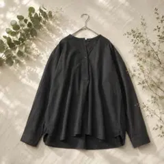 美品 SOLAMONAT LARME ソラモナラーム ラウンドヘムプルオーバー