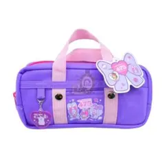 しなこ×モンチッチ スクバ風ポーチ パープル