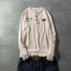 ELKEX henley neck l/s tee cityboy y2k