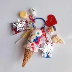 じゃらじゃらキーホルダー バニラアイス チョコ クッキー 73 - メルカリ
