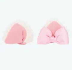 ディズニー マリーちゃん 耳パッチ ピンクリボン おしゃれキャット