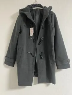 しまむら ダッフルコート チャコールグレー Lサイズ 新品タグ付き