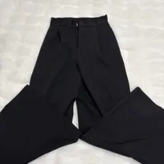 GRLセンタープレスワイドタックロングパンツ