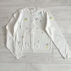 【新品】ボンポワン カーディガン 12a チェリー 刺繍
