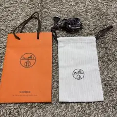 HERMES☆美品 保存袋 巾着袋 - メルカリ