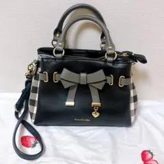 サマンサベガ ハンドバッグ ショルダーバッグ2wayバッグ リボン チェック