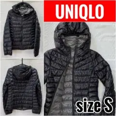 UNIQLO ユニクロ プレミアム ダウン パーカー ブラック サイズS