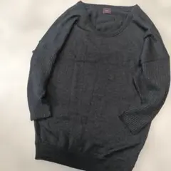 美品 ロジエ インブリード アルパカ混 ロング コクーンニットクルーネック
