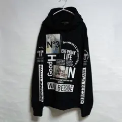 in the attic インジアティック パーカー シート付き ブラック LL