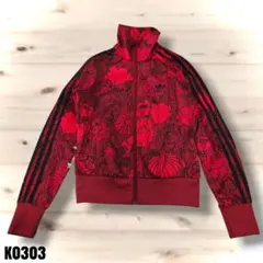 アディダス ボタニカル ファイヤーバード トラックジャケット 赤 K0303