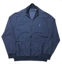 POLO　ポロラルフローレン　フルジップニット　XL　IDEALジップ　ロゴ刺繍
