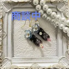 ฅ❤️ ねこ　猫　レジン　桜　さくら　花　ピアス　イヤリング　ハンドメイド