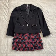 美品　ヒロミチナカノ　120cm フォーマルスーツ　セットアップ　卒園式　入学式