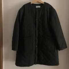 TRUNIKA トラニカ　キルティング　ノーカラー　コート　140 ブラック