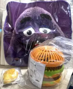 マクドナルド限定品　タオル　ビッグマックファン　チキンマックナゲットクリップ