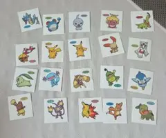 ポケモンパンシールセット 20枚 ピカチュウ、プラスル　その他