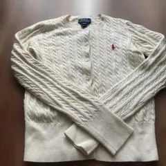 ラルフローレン キッズ ケーブルニット　カーディガン　140