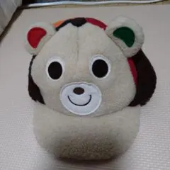 ミキハウスクマの顔デザイン ベビー帽子 Sサイズ