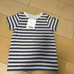 quoti use fit ストライプ半袖Tシャツ　110cmのサムネイル