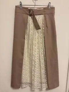 NATURAL BEAUTY BASIC ベージュフレアスカート