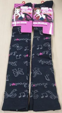 新品　ガールズ　オーバニー　ニーハイソックス　20～24㎝　2足セット