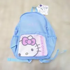 新品未使用 ハローキティ キッズリュック サンリオ 保冷剤ポケット付 水色のサムネイル