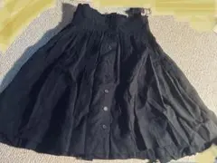 レストローズのブラックギャザースカート