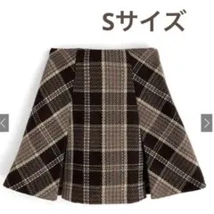GRL インパン裏地付きチェック柄プリーツスカート [tu963] Sサイズ
