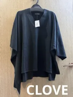 CLANE クラネ バックレイヤードトップス 変形シルエット モスグリーン