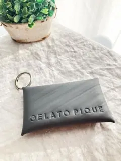 【gelato pique】ジェラートピケ マルチケース リング付きポーチ