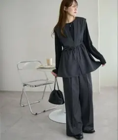 discoad セットアップ 付深Vベスト セットアップ 卒園式　入学式