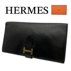 美品 HERMES エルメス ベアン クラシック ▢D刻印二つ折り 長財布 箱付のサムネイル