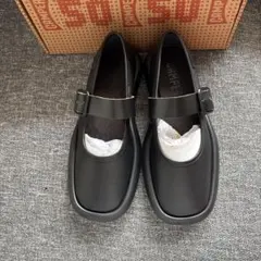 新品 CAMPER ONDA ブラックフラットシューズ ピンク - メルカリ