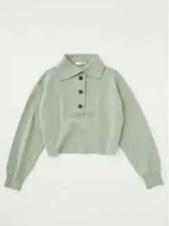SKIPPER NECK KNIT トップス/moussy